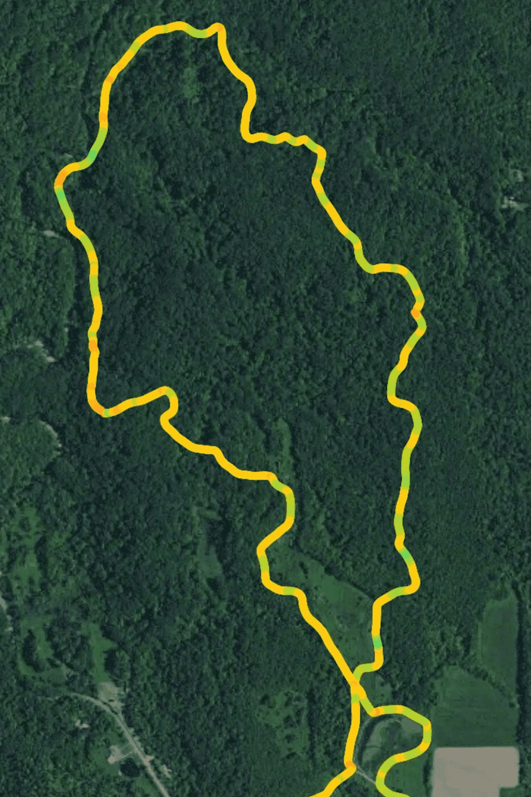 Workout route map