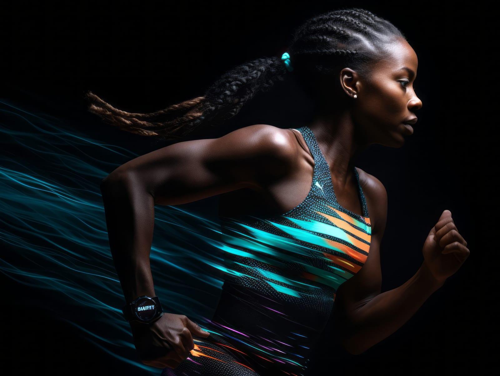 Athlete in motion
